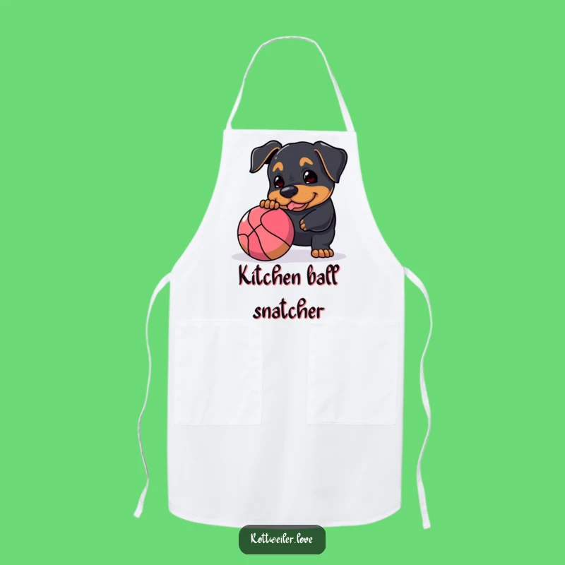 Funny Rottweiler Apron: Cook with Joy Thanks to This Playful Dog Design