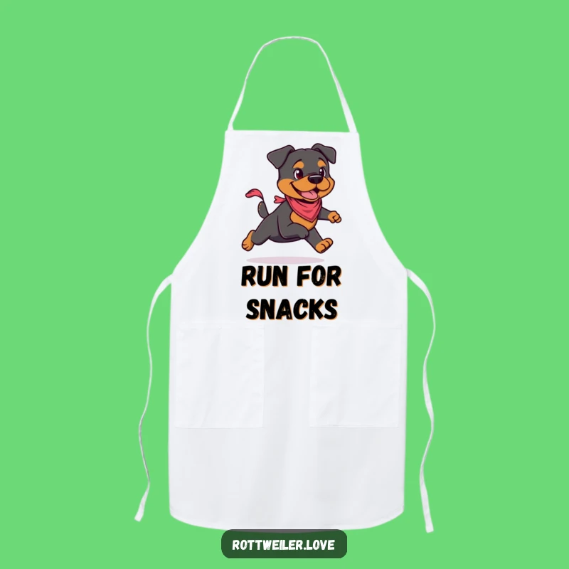 Funny Rottweiler Bandana Apron: Cook with Canine Coolness and Energy
