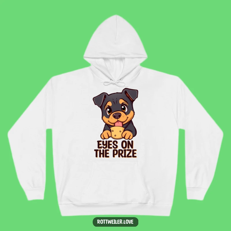 Funny Rottweiler Treat Hoodie: Cozy Comfort for Curious Dog Lovers
