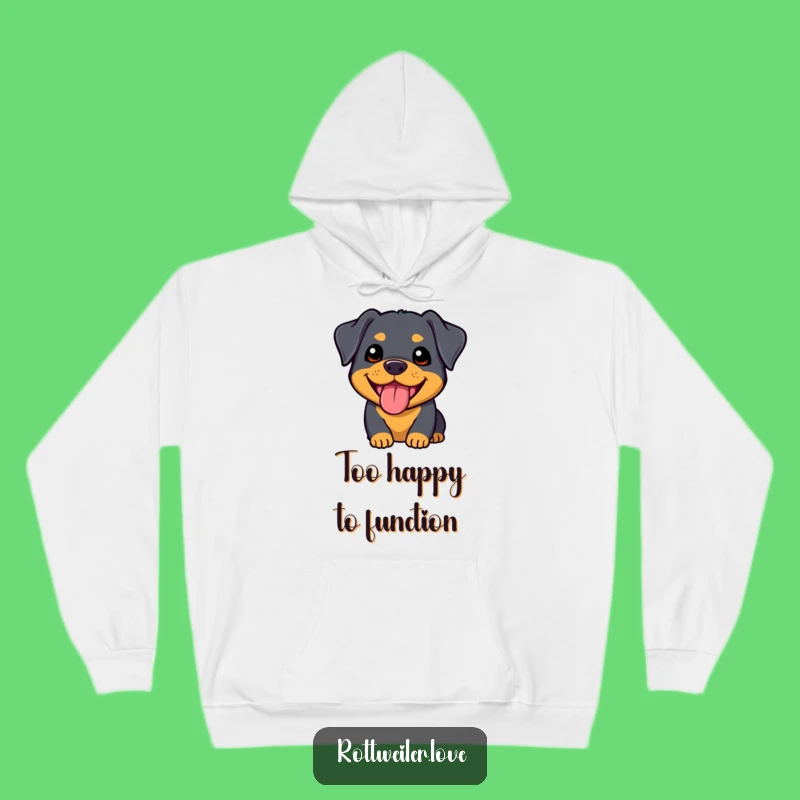 Cozy Funny Kawaii Rottweiler Hoodie: Warmth Meets Adorable Charm