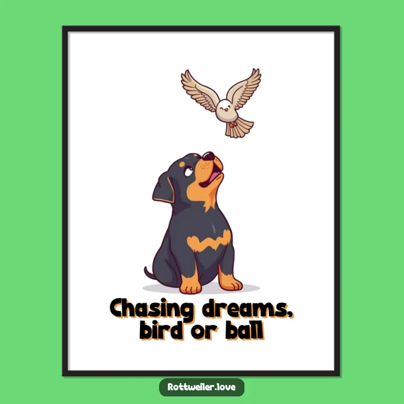 Enthusiast Rottweiler Free Printable Wall Art: Dreamy Downloadable Dog Decor