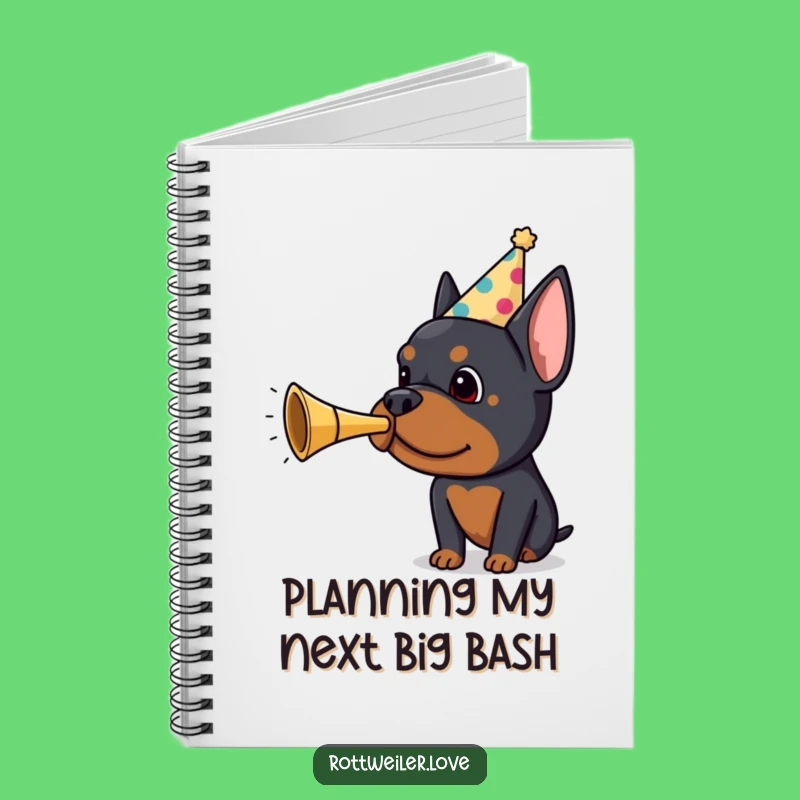 Funny Rottweiler Notebook: Jot Down Ideas with This Hilarious Party Dog Journal
