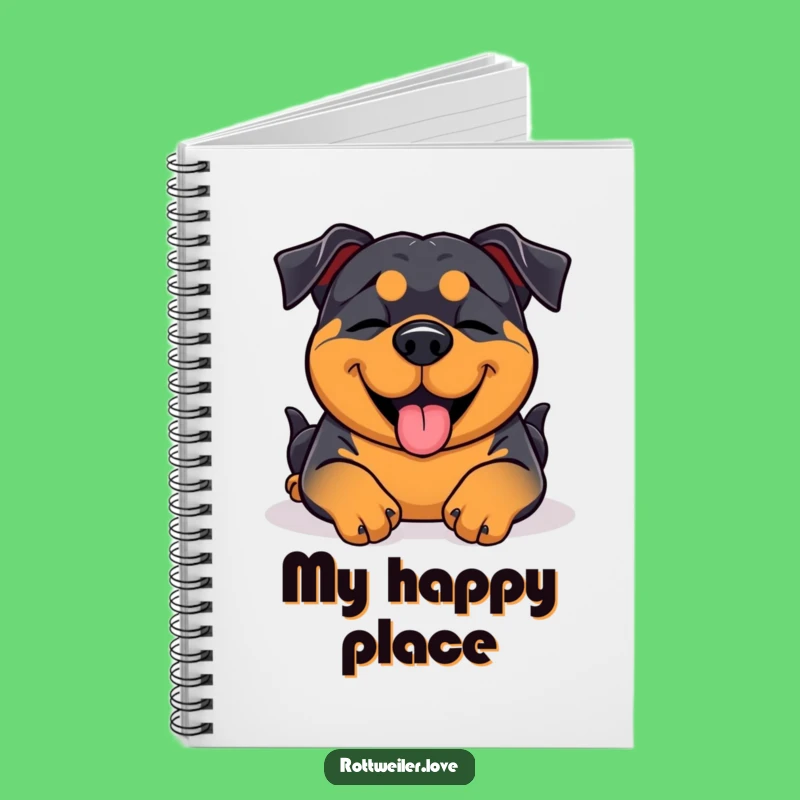 Funny Rottweiler Notebook: Blissful Ideas and Rubs