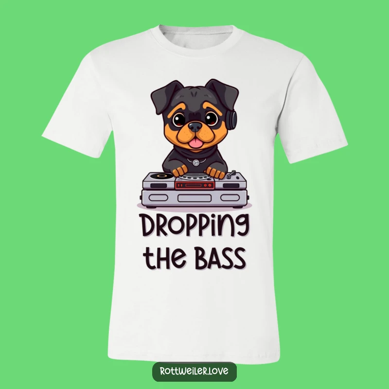 Rottweiler DJ T-Shirt: Funny Music Tee for the Ultimate Party Animal