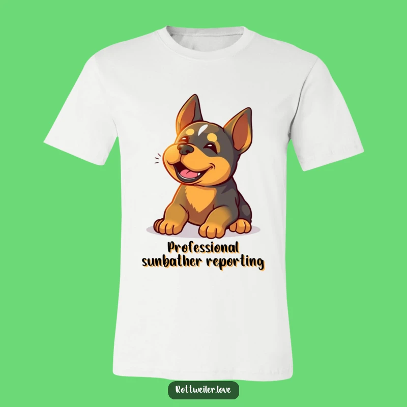 Funny Rottweiler Chill Shirt: Wearable Relaxation for Sunny Dog Lovers